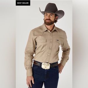 Wrangler Cowboy Cut Western Work Shirt